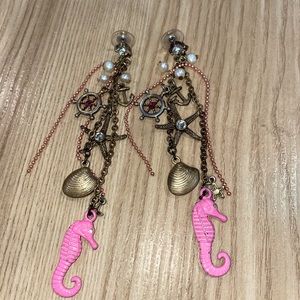 Betsey Johnson vintage nautical earrings